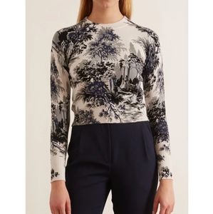 NWOT Navy Multi colored argon top